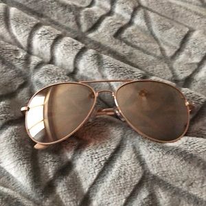 Rose gold aviators